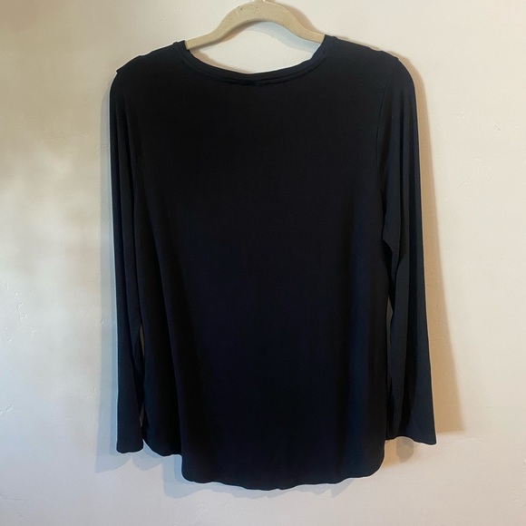 Old navy lux soft casual black long sleeve shirt - Picture 2 of 4